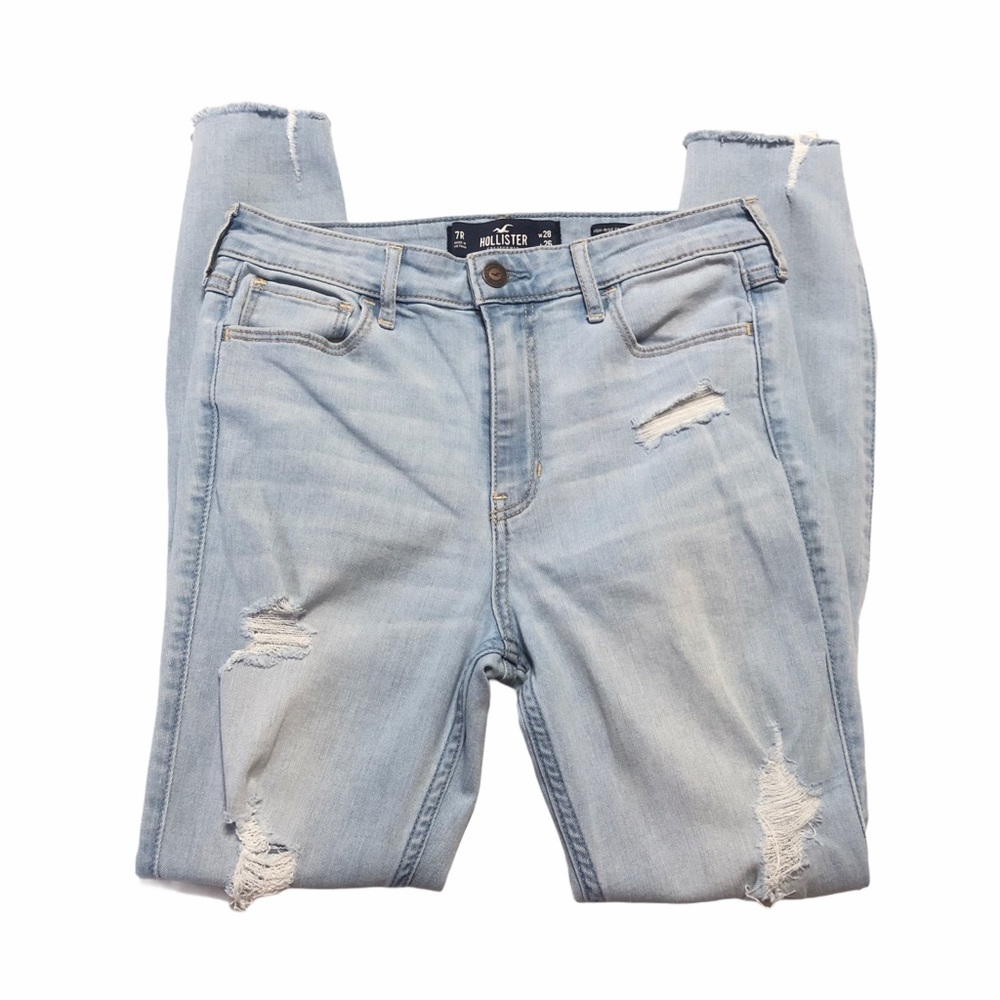 Hollister High Rise Crop Super Skinny Jeans 0805 - Picture 1 of 7